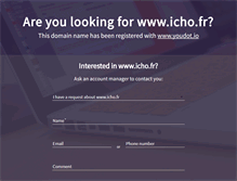 Tablet Screenshot of icho.fr